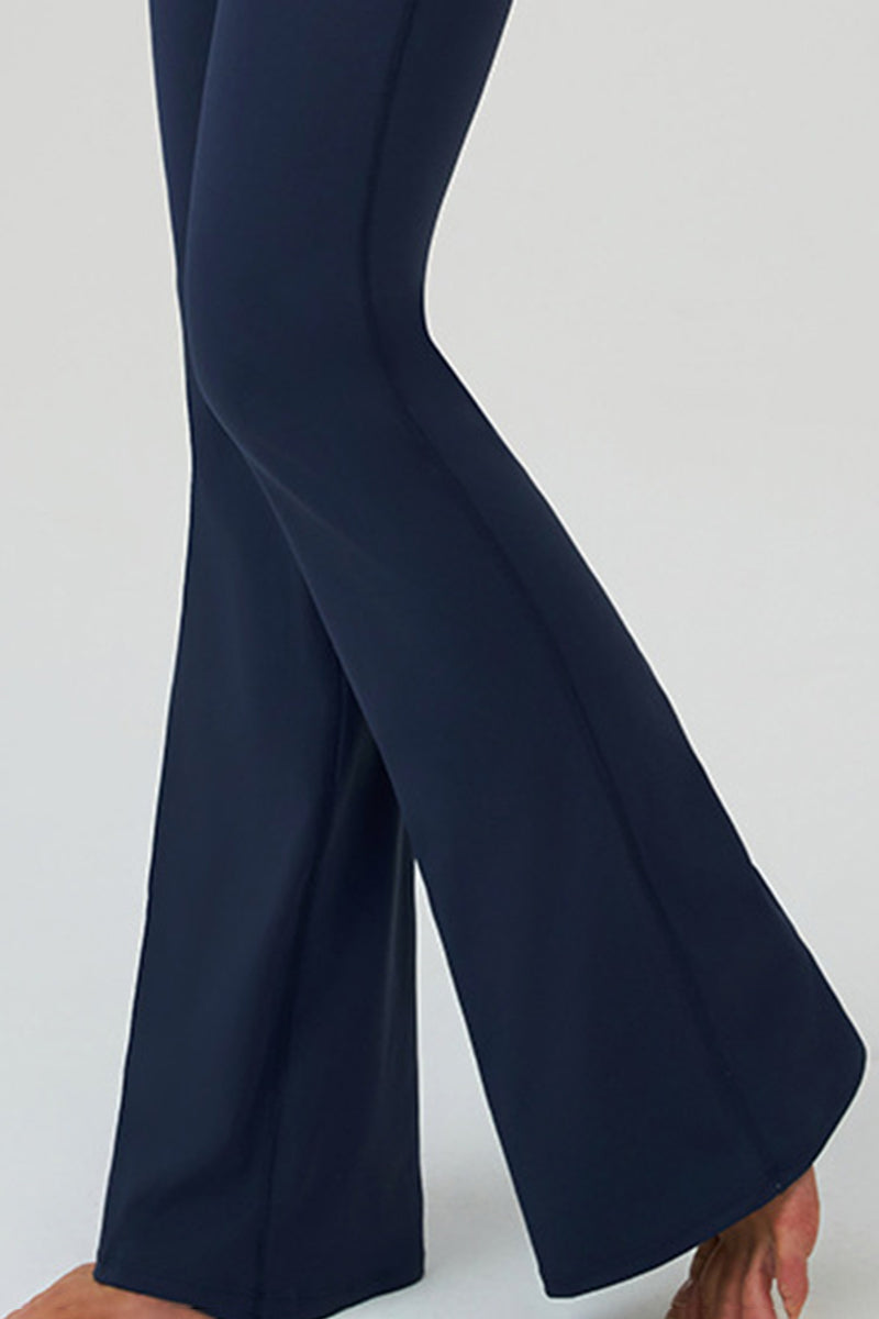 Women Naked-Feel Flared High-Waist Leggings