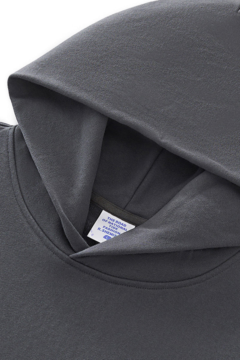 Unisex Boxy Loose Fleece Hoodie