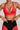 Women's Athletic V-Neck Triangle Cup Color Block Bra