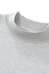 Women Loose Set:Mock Neck Sweatshirt + Shorts