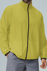 Men's Lightweight Stand Collar Full Zip Sun Protection Jacket