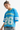 Unisex V-Neck Striped Mesh Athletic Football Jersey Tee