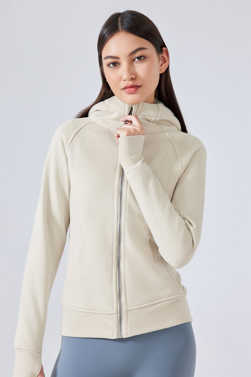 Women'S Zip Sport Hooded Jacket