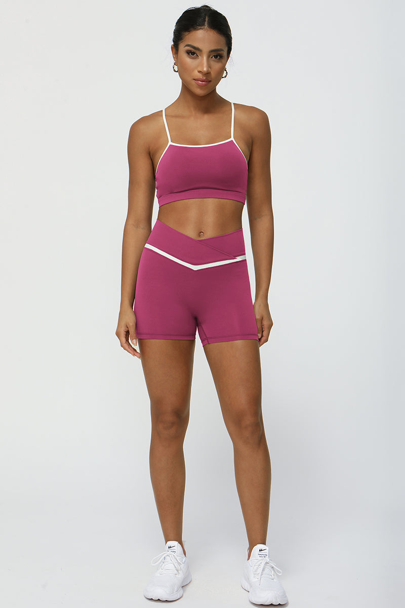 Colorblocked Women Yoga Sport Wear Set