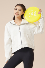 Thick-lined hooded sports sweatshirt