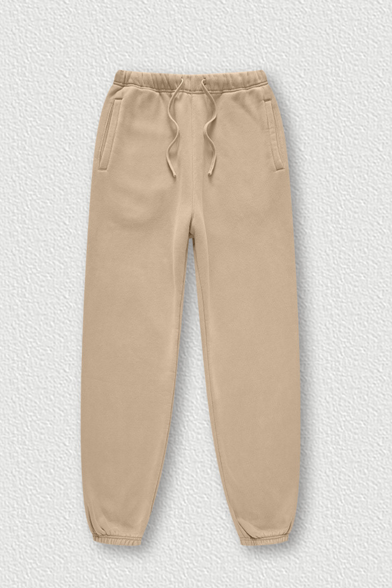Vintage Washed Fleece Joggers - Unisex Winter Streetwear Pants