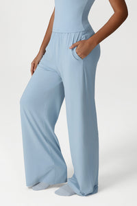 Women High Waist Loose Wide Leg Yoga Pants
