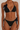 Women's Black Mesh Bow Side Tie Vacation Sexy Bikini Sets