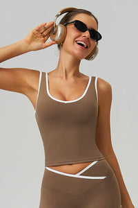 Women Naked-Feel Crisscross Back Sports Bra