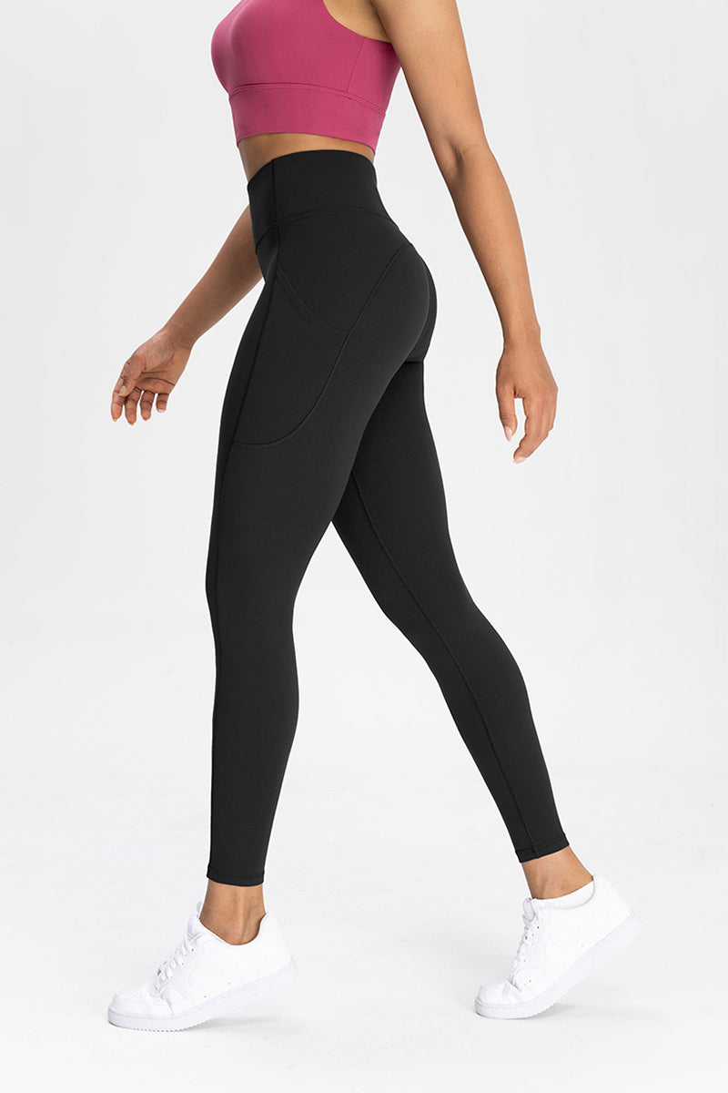 Women Pocket High-Waisted Naked Feel Quick-Dry Yoga Leggings