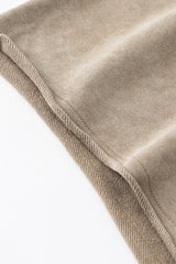 Distressed Washed Casual Shorts - Loose Rolled Hem Cargo Shorts