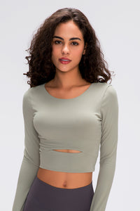 Women'S Yoga Slim Fit Long Sleeved Thumbhole