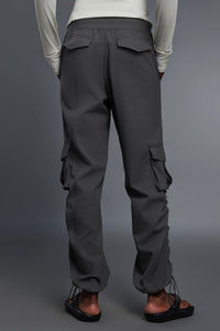 Women Fleece-Lined Cargo Jogger Adjustable-Cuff Utility Workout Pants