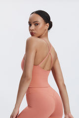 Women'S Crossover Backless Suspender Bra Underwear Sports Vest