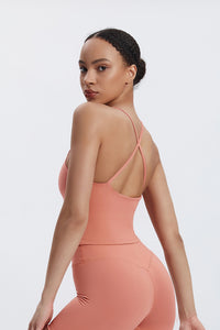 Women'S Crossover Backless Suspender Bra Underwear Sports Vest