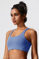 Women Backless Cross Professional Sports With Bra Pad Slim Fashion Fitness Bra