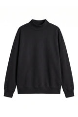Women's Fall Fleece Relaxed Mock Neck Sweatshirt