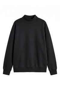 Women's Fall Fleece Relaxed Mock Neck Sweatshirt
