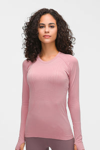 Women'S Yoga Long Sleeved With Thumbhole