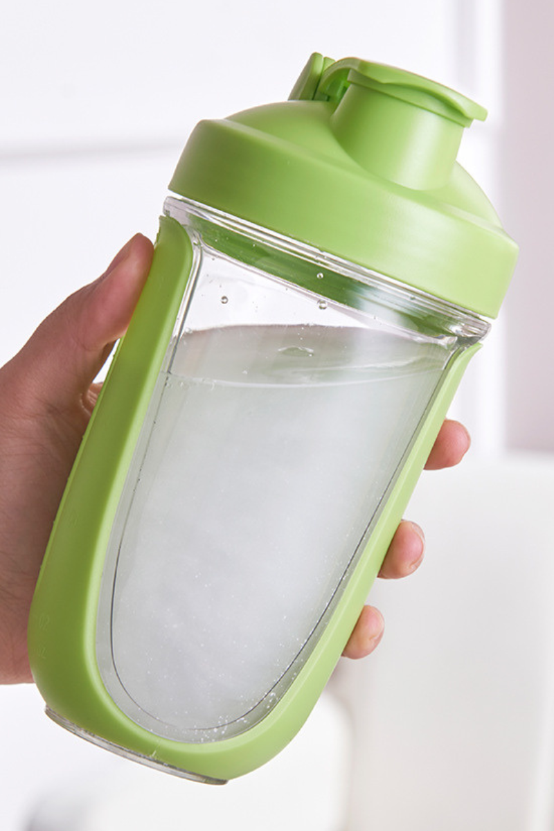 500ml Shaker Bottle With Clear Body (Logo Customization)