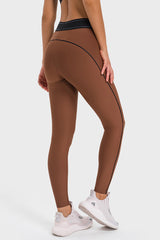 Women's Color Clash High Stretch Yoga Leggings
