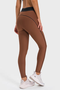Women's Color Clash High Stretch Yoga Leggings
