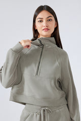 Women'S Half Zip Sweatshirt