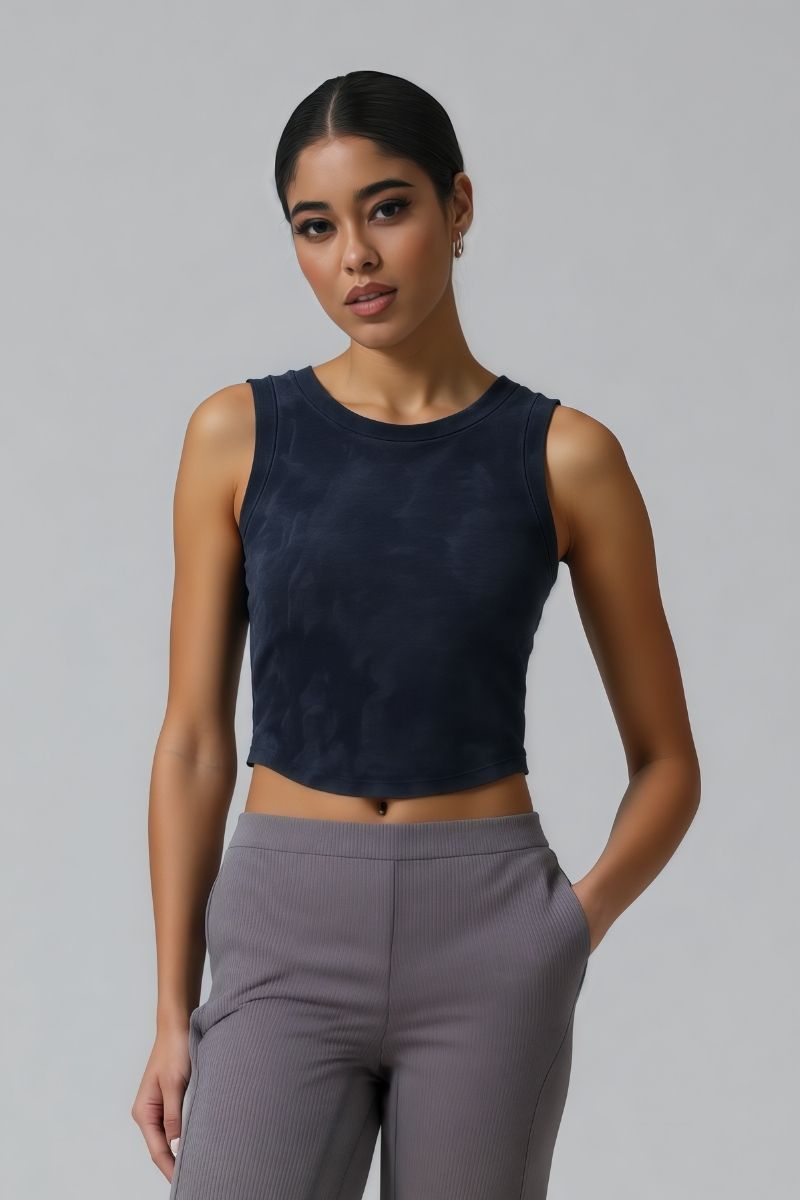 Women's Distressed Washed Tank Top - Streetwear Style