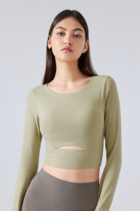 Women'S Yoga Slim Fit Long Sleeved Thumbhole