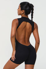 Women High Support Backless Sport Jumpsuit