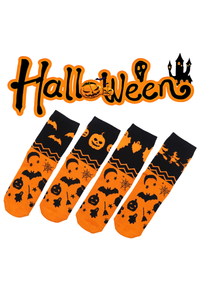 Unisex Halloween Festival Fun Print Mid-Calf Crew Socks