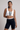 Women's Striped Sports Bra & Bike Shorts 2Pcs Workout Set
