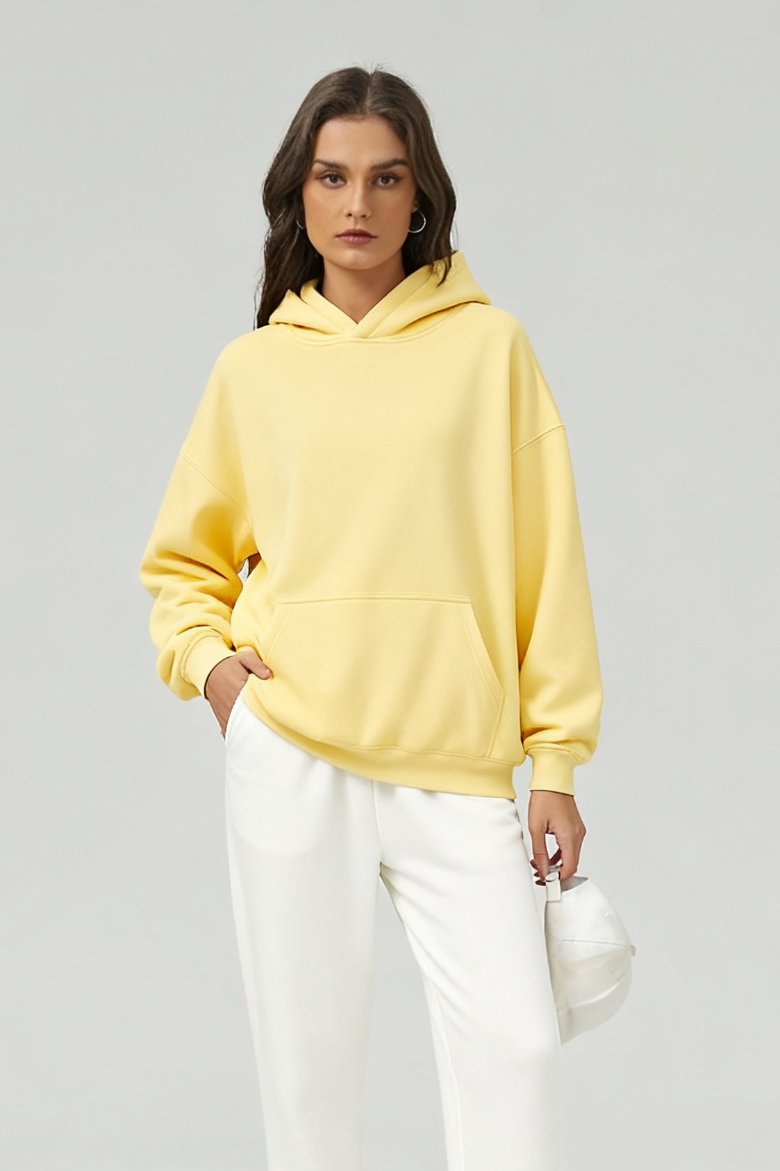 Unisex Oversize Heavyweight Fleece Retro Hoodie