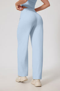 Women'S Straight-Leg High-Rise Yoga Pocket Trousers