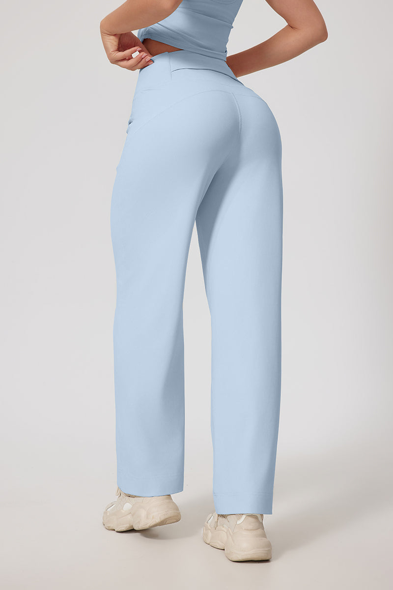 Women'S Straight-Leg High-Rise Yoga Pocket Trousers