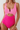 Women's Cut Out Pleated Color Block Slimming Swimsuit