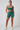 Women's Color-Blocked Bra And Pleated Shorts Sets