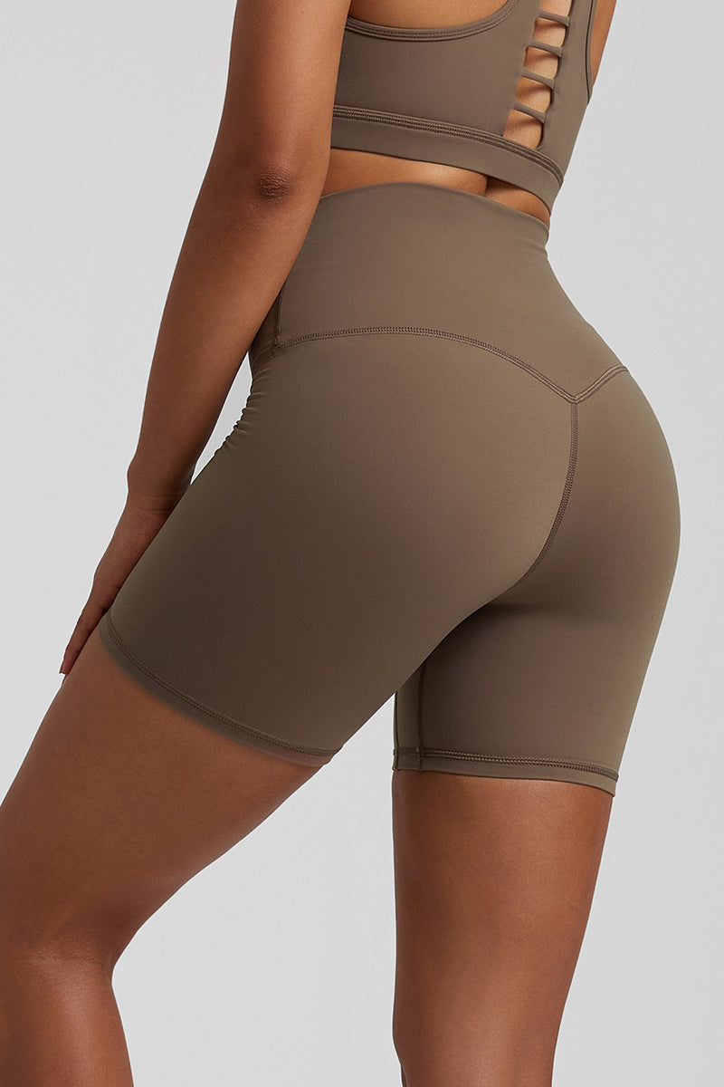 High-Waisted, High-Stretch Athletic Shorts