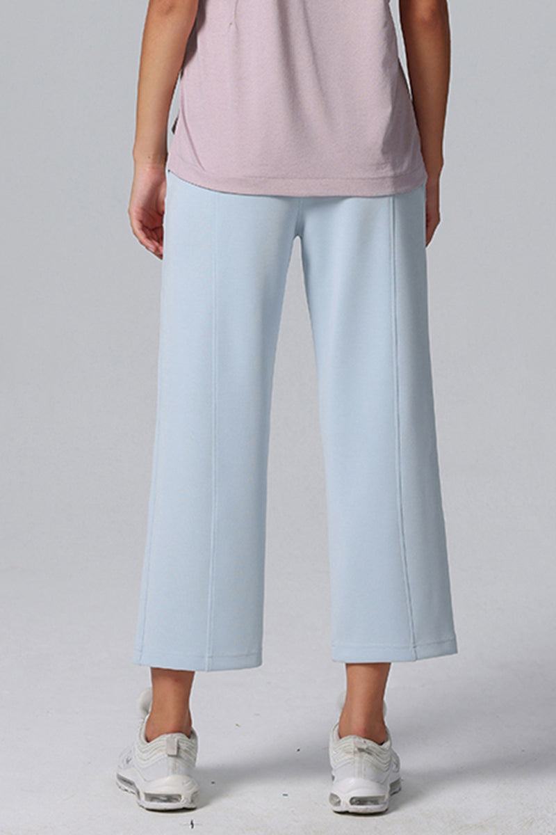 Loose Sporty Wide-Leg Pants