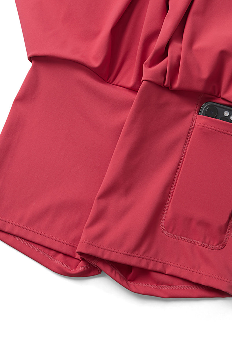 Women High Waist Tennis Skirt Two Layer Quick Dry Sports
