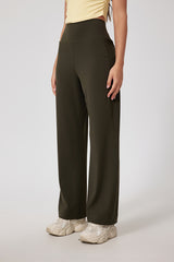 Women'S Straight-Leg High-Rise Yoga Pocket Trousers