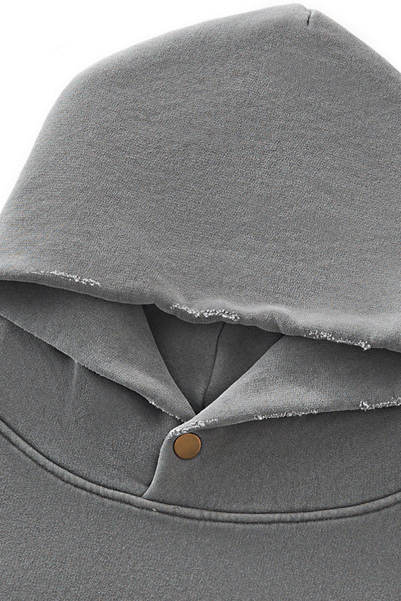 Unisex Boxy Loose Fleece Hoodie