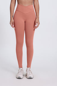 Women'S Bright Crossover High-Waisted Hip Lift Dance Stretch Cropped Pants