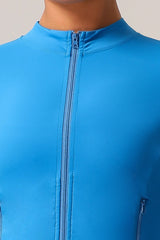 Women Zipper Pocket Running Jacket