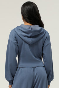 Women Zippered Jacket Hooded Casual Cardigan Jacket