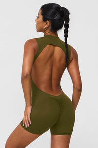 Women High Support Backless Sport Jumpsuit