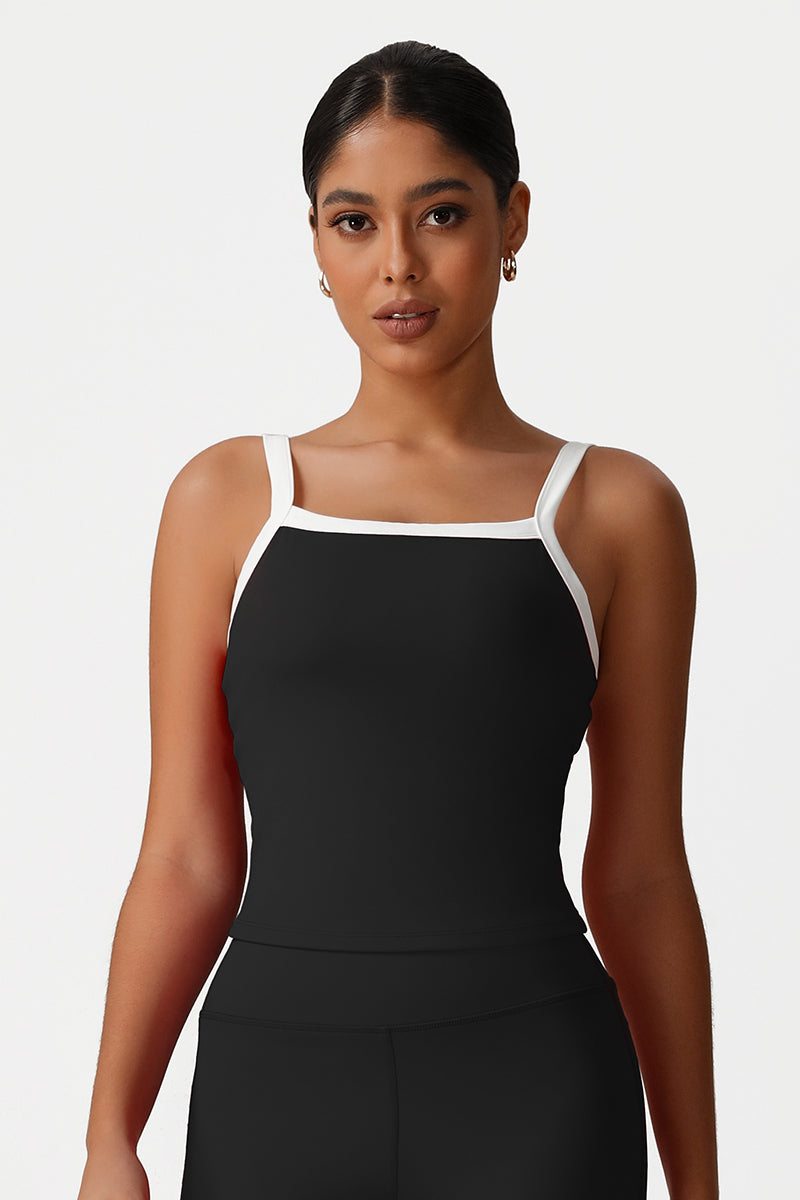 Women Color Block Yoga Sleeveless Tank Tops