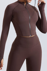 Women Stand Collar Windproof Sport Jacket