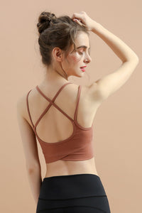 Women's Lace-up Cross-Back Sports Bra
