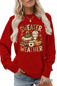 Women's Fall Cute Pumpkin Letter Print Relaxed Pullover